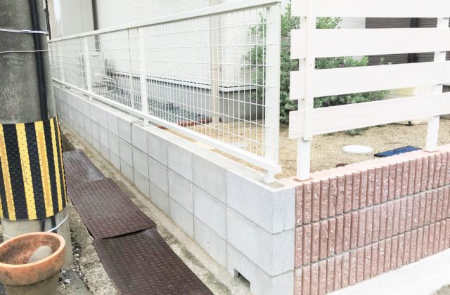 370 フェンス ブロック塀工事 熊本市北区 H様邸 熊本 外構エクステリア ガーデン専門 オレンジガーデン