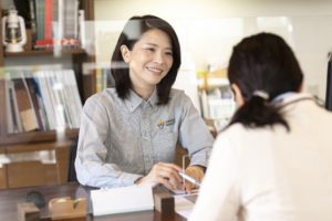 打合せ風景　サンロードシティ熊本内店舗